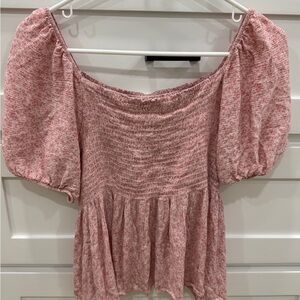 Women's Pink Altar’d State Off-Shoulder Top
